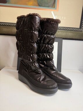 Pajar Womens Chocolate Brown Waterproof Winter Boots Women's Size 8